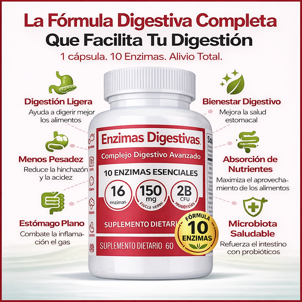 Enzimas Digestivas – Complejo Digestivo Avanzado